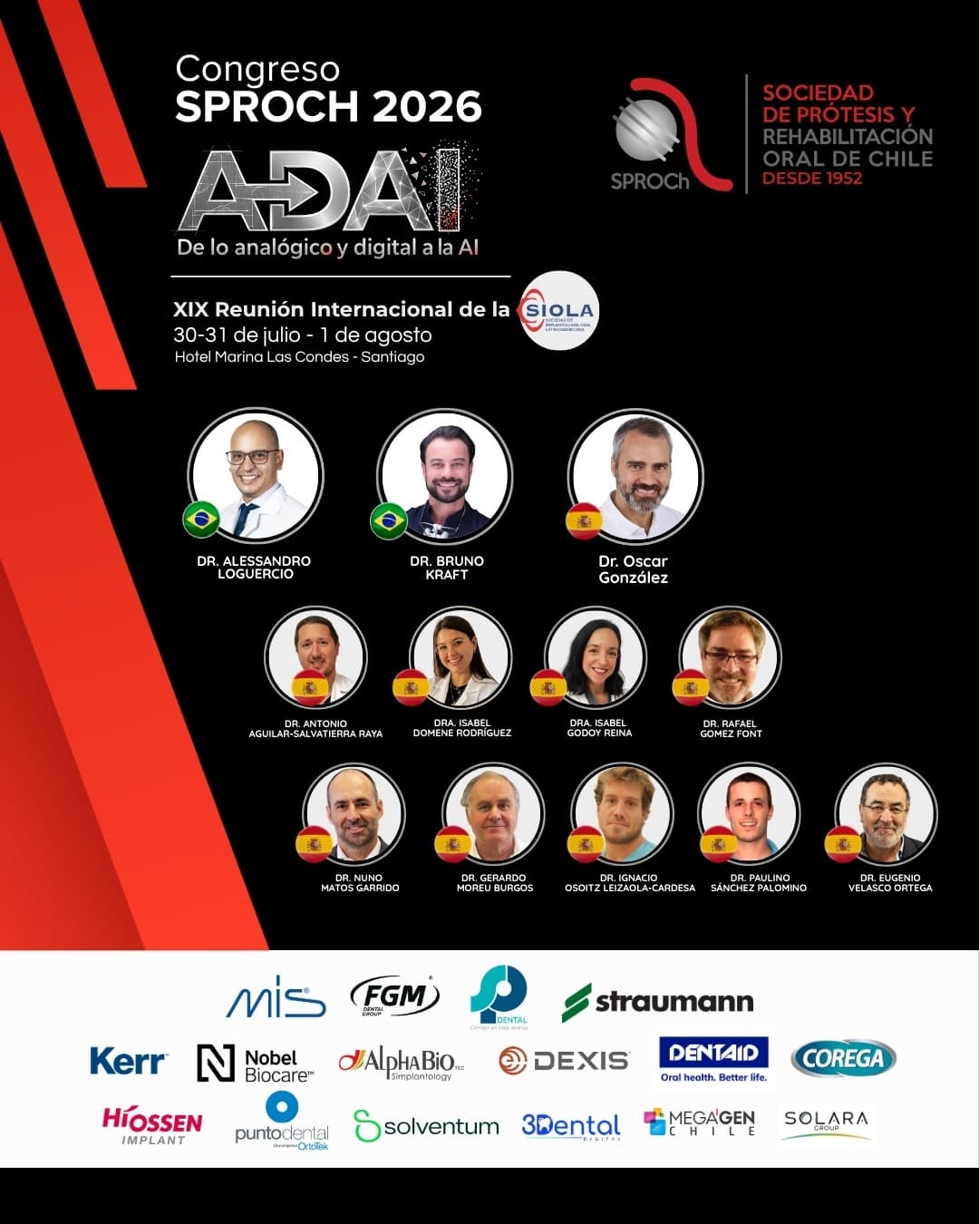 Afiche Congreso SPROCh 2026 — ADAI: De lo analógico y digital a la AI
